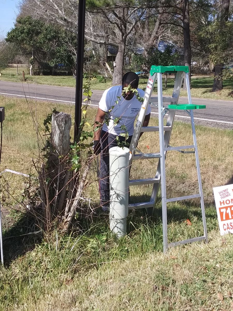 Mayor Gilmore working hard to clean up our community.